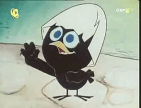Gif animé Caliméro parle